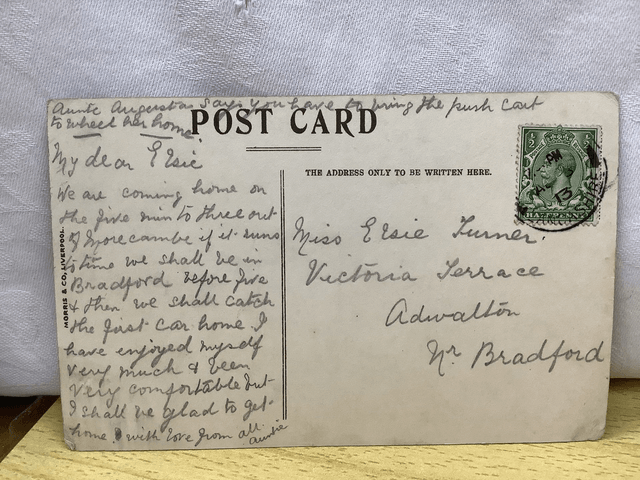 Morecambe, West End from the Alhambra, Lancashire, Posted 1913 Morris & Co.  Antique postcard Our Ref R669 £2.50
