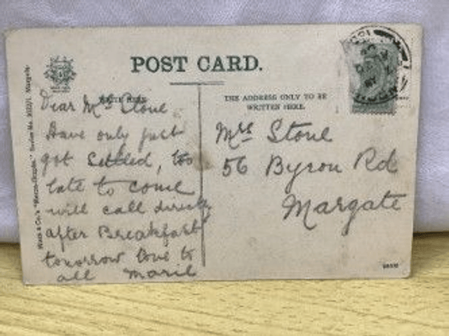 Margate, Bathing Sands, Kent,  Posted 1908 Misch & Co.'s Mezzo Graphs postcard. Our Ref No. R208 £2.50