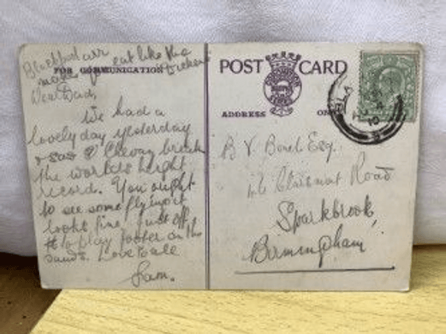 Blackpool, South Promenade, Lancashire, Posted 1910 Coronation Series, Antique postcard. Our Ref No R471 £2.50