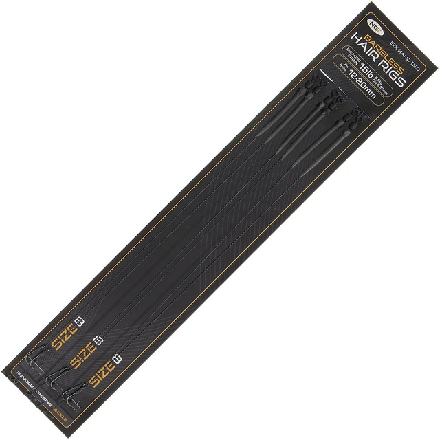 NGT Sixpack Hair Rigs - Size 8 Barbless