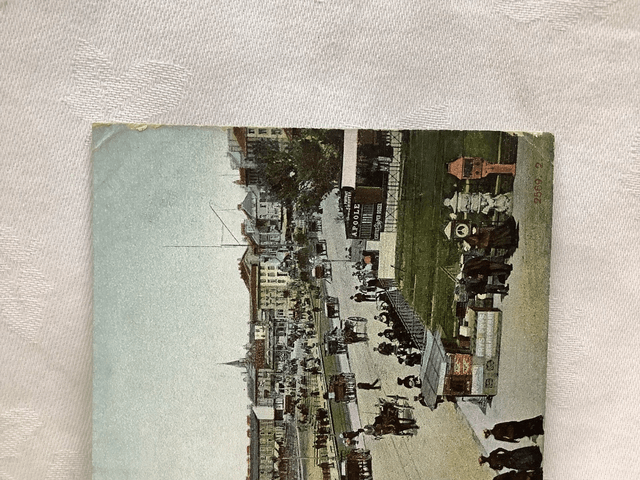 Morecambe, Central looking East, Lancashire, Posted 1904 Hartmann antique postcard. Our Ref No. R663 £2.50