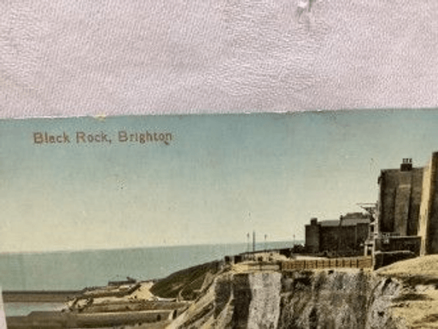 Brighton, Black Rock, Sussex, vintage Valentine's Series Postcard. Our Ref No R492 £2.00