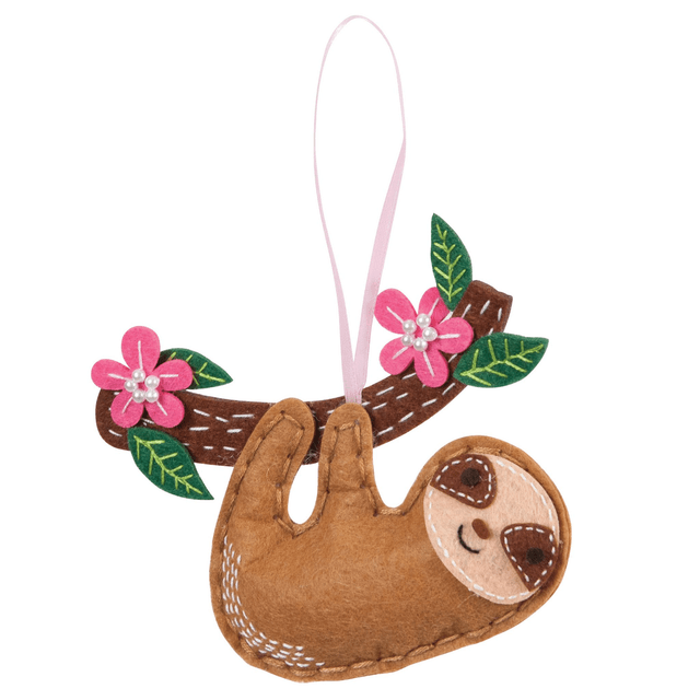 Sloth Felt Decoration Kit