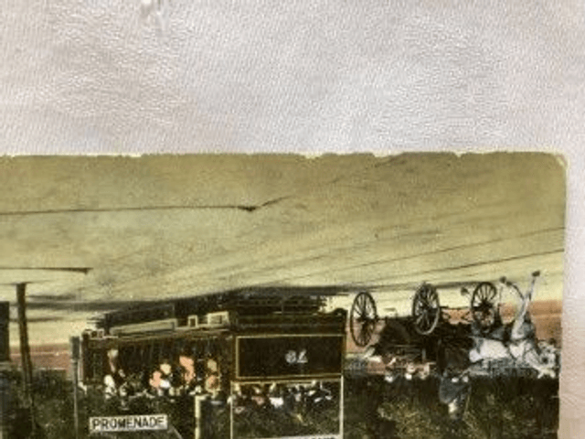 Circular Tour  "Toast Rack" Whitegate Drive, Blackpool Lancashire Posted 1913 Antique postcard. Our Ref No R477 £3.00