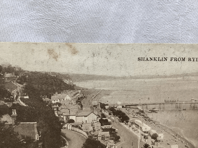 Shanklin, From Rylstone, Isle of Wight, Posted 1922 antique unbranded postcard. Our Ref No. R645 £2.75