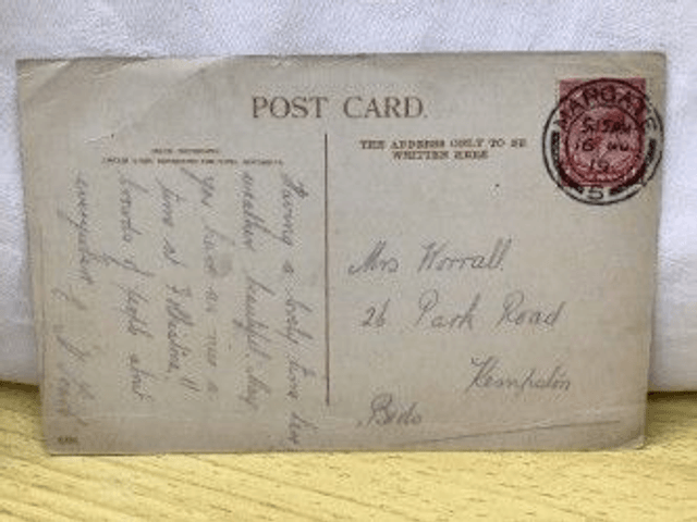 Margate, Westbrook Sands and Promenade, Kent, Posted 1919 J. Welch & Sons postcard. Our Ref No. R199 £2.50