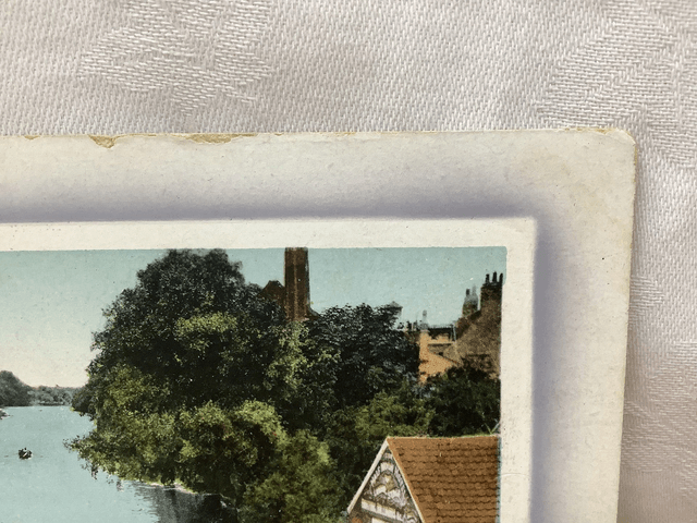 River from the Bridge, St. Neots, Cambridgeshire, Posted 1910 Valentine's Series Antique Postcard Our Ref No. R744 £2.25