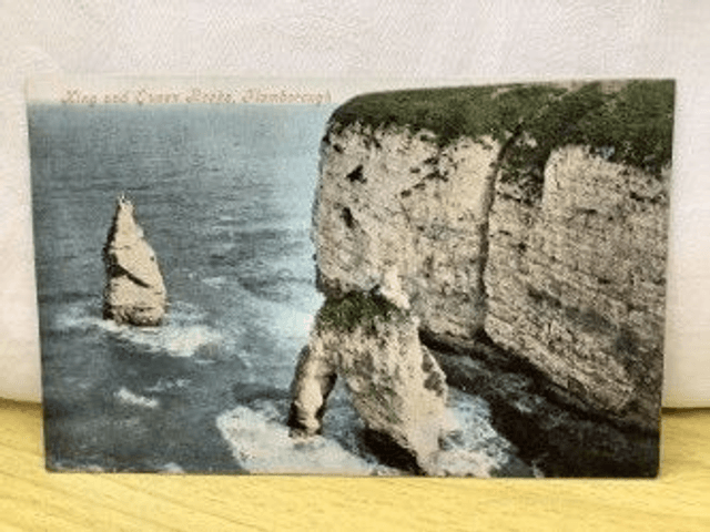 Flamborough, King and Queen Rocks, Yorkshire, Valentine's Series Postcard. Our Ref  No. R248 £2.00