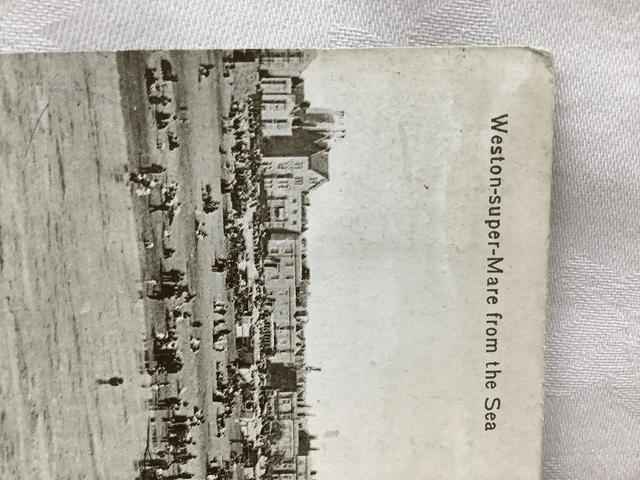 Weston-Super-Mare from the Sea, Somerset Posted 1919 Valentine's Series Postcard. Our Ref No. R590 £2.50