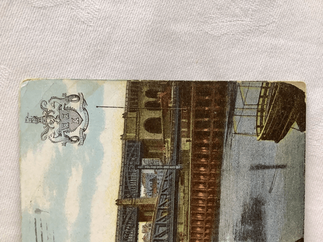 Newcastle on Tyne, High Level Bridge, Tyne & Wear, Posted 1906 Caxton Series antique postcard. Our Ref No. R711 £2.50