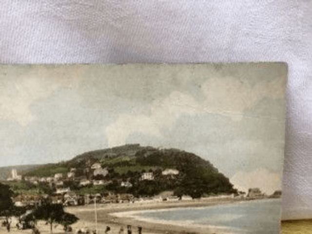 Minehead, The Strand Promenade and North Hill, Somerset, Posted 1927 F. Frith & Co. Vintage Postcard No R524 £2.50