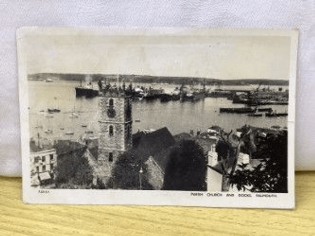 Falmouth, Parish Church and Docks, Cornwall Posted 1961 E.T.W. Dennis & Sons Ltd. Our Ref No. R32 