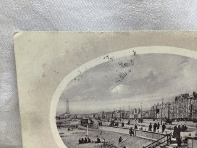Blackpool, South Promenade, Lancashire, Posted 1910 Coronation Series, Antique postcard. Our Ref No R471 £2.50