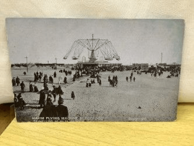 Blackpool, Maxim Flying Machine Travelling 40 Miles an Hour, Lancashire, G D & D. Our Ref No R411 £2.25