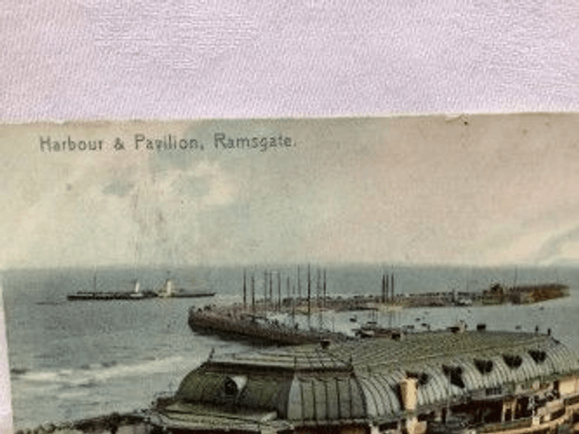 Ramsgate, Harbour & Pavilion, Kent, Posted 1907 Philpott's Ramsgate Series Postcard. Our Ref No. R109 £2.25