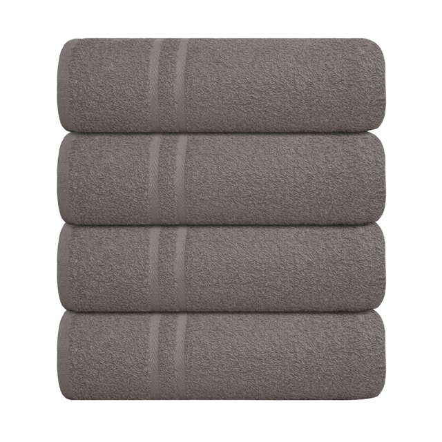 Luxury Soft Cotton Chevron Bath Sheet Grey Size. 80cm x 140cm