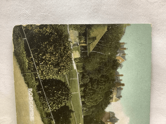 Boscombe, Gardens looking South, Dorset, vintage unbranded postcard. Our Ref No. R683 £2.50