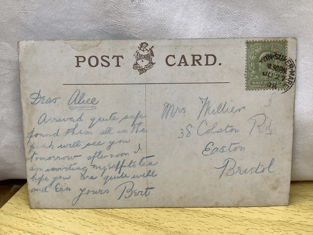 Weston-super-Mare, The Grove, Somerset, Posted 1908 Hartmann antique postcard. Our Ref No. R694 £2.50