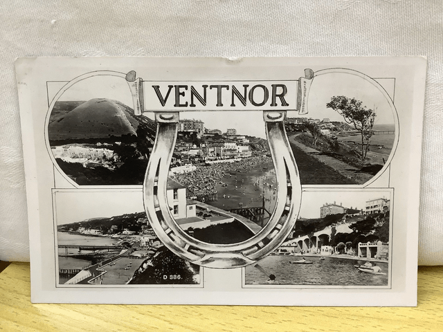 Ventnor, Isle of Wight, Multiview Postcard , Posted 1953 Dean, The Bay Series postcard. Our Ref No. R897 £2.50