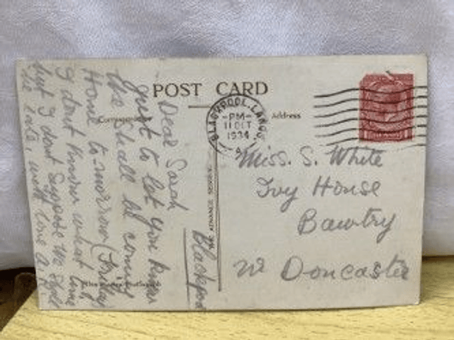 The Bath, South Shore. Blackpool, Lancashire, Posted 1934 The Advance Series Vintage Postcard. Our Ref No R412 £2.85