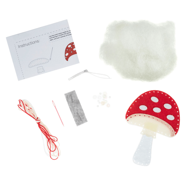 Toadstool Felt Decoration Kit