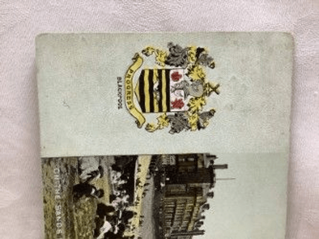 On the sands North Shore Blackpool, Lancashire Posted 1909 The Advance Series, antique postcard Our Ref. no. R472 £2.50
