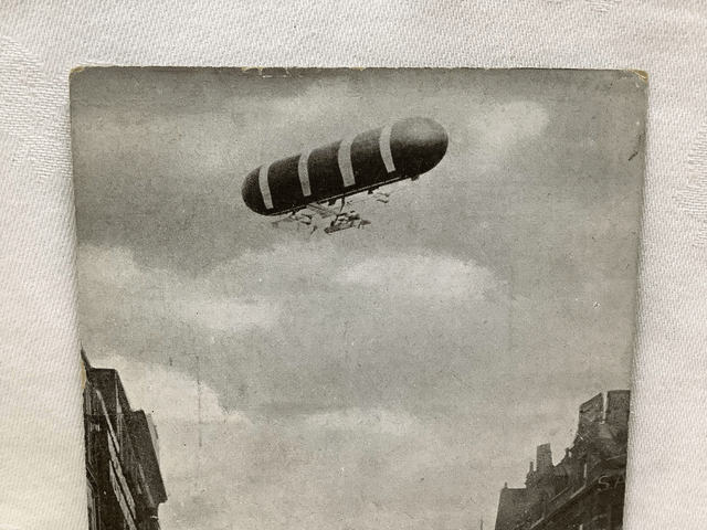 Nulli Secundus The army Airship from Aldershot passing Over London Gale & Polden Vintage Postcard Our Ref A87 £8.50
