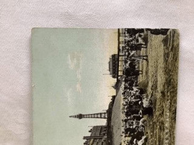 On the sands North Shore Blackpool, Lancashire Posted 1909 The Advance Series, antique postcard Our Ref. no. R472 £2.50