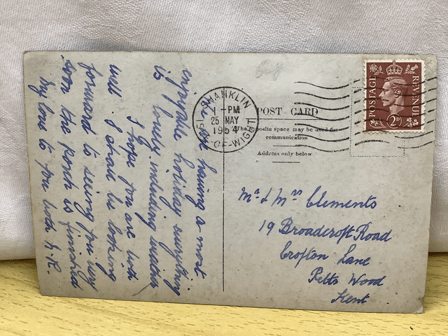 Shanklin, The Library, Home of Rest, Isle of Wight, Posted 1954 unbranded postcard. Our Ref No. R636 £3.50