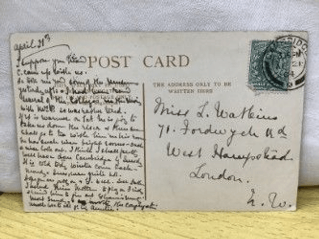 Avenue, Trinity College, Cambridge, Posted 1904 The Woodbury Series Postcard. Our Ref No. R285 £3.45