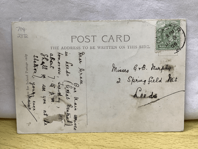Piccadilly, London - Antique Postcard Posted 1906 - Valentine's Series. Our Ref A124 £2.50