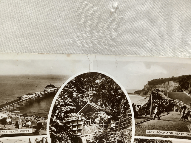 Shanklin, Isle of Wight, Multiview Pier, Old Church, Excel Series vintage postcard. Our Ref No. R643 £2.50