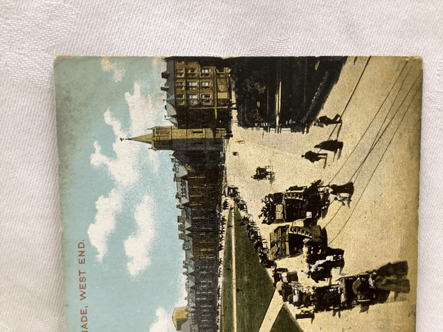 Morecambe, Promenade, West End Lancashire Posted 1906 unbranded antique postcard. Our Ref No. R665 £2.50