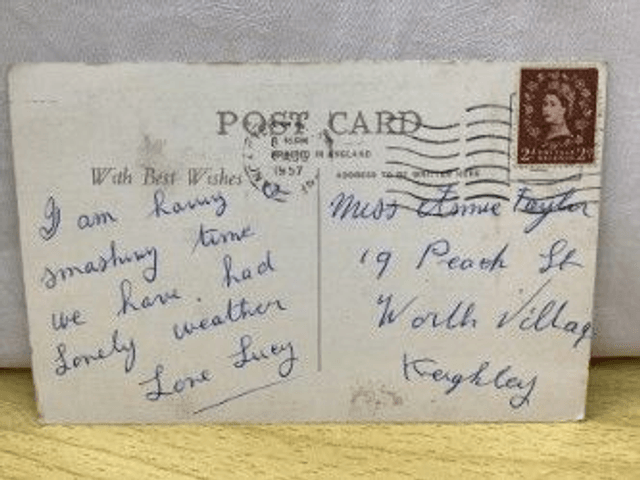 Morecambe, West End Bandstand, Lancashire, Posted 1957 unbranded postcard. Our Ref No R382 £2.50