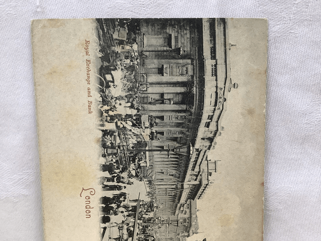 Royal Exchange and Bank London - Unbranded Postcard - Unposted card No. 9010Bg Our Ref A145 - £2.50
