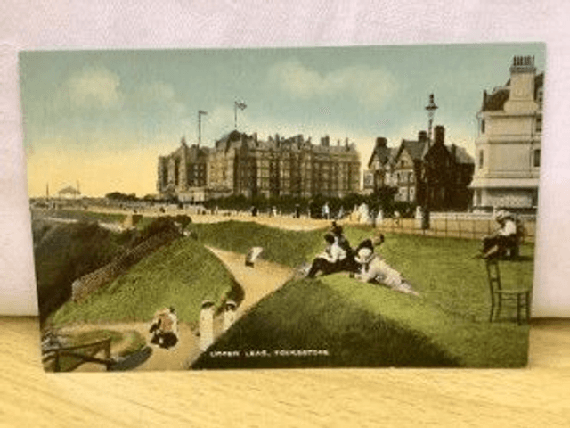 Upper Leas, Folkestone, Kent, E.T.W. Dennis & Sons Ltd. vintage postcard. Our Ref No. R218 £2.00