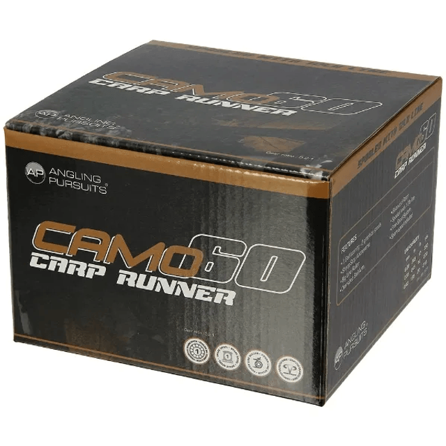 Camo 60 - Angling Pursuits Camo 60 - 3BB Carp Runner Reel with 12lb Line and Spare Spool