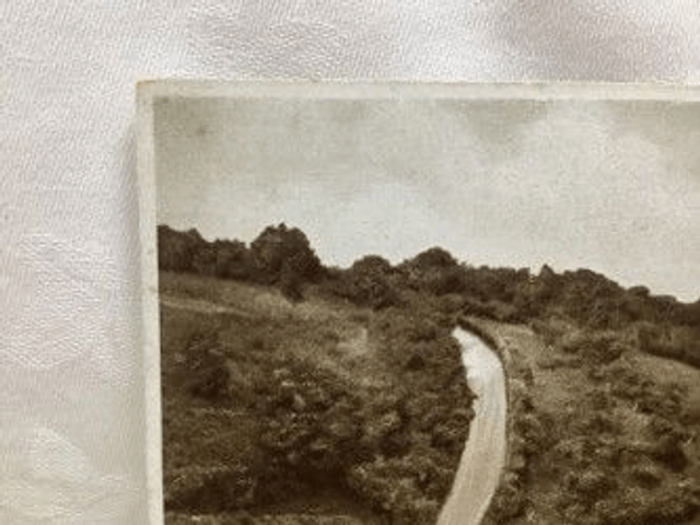 Porlock Hill, Somerset, (1 in 4 gradient) Valentine's Photo Brown Postcard. Our Ref No. R507 £2.00