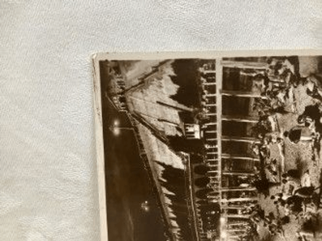 Brighton, Moonlight Bathing, Lido Beach, Kemptown, Sussex Posted 1937 A.W.W. postcard. Our Ref. No. R154 £4.50