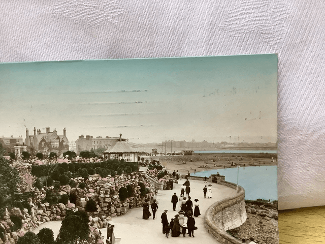Weston-Super-Mare, The Rockery, Marine Parade, Posted 1916 H.C. Bromide Co. postcard Our Ref No. R707 £2.50