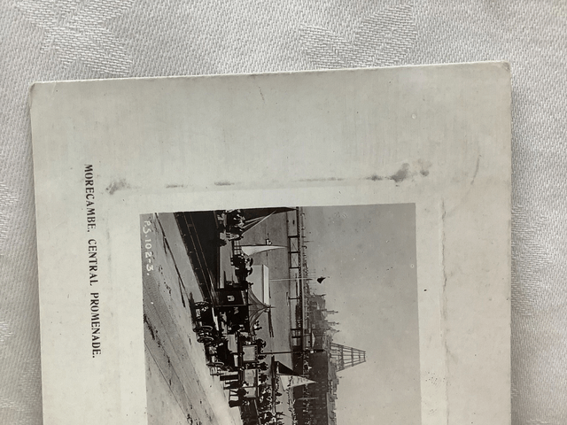 Morecambe, Central Promenade, Lancashire, Posted 1908 Rapid antique postcard. Our Ref No. R664 £2.50
