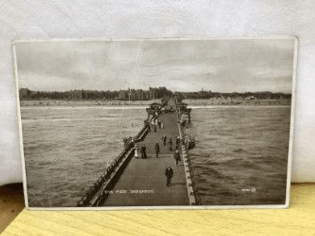 The Pier, Skegness, Lincolnshire, Posted 1928 Nichols Vintage Postcard Our Ref no R406 £2.50