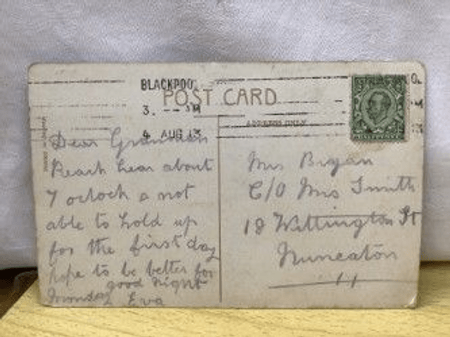 Circular Tour  "Toast Rack" Whitegate Drive, Blackpool Lancashire Posted 1913 Antique postcard. Our Ref No R477 £3.00