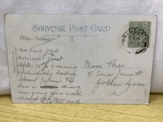 Ramsgate, The Sands, Kent, Posted 1910 Valentine's Series Postcard. Our Ref No. R98 £2.50