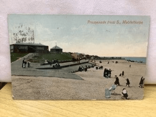 Mablethorpe, Promenade from South, Lincolnshire, Posted 1910 Valentine&#039;s Series Antique Postcard Our Ref No R370 £2.50 