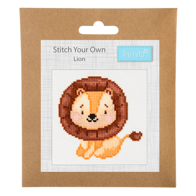 Counted Cross Stitch Kit: Mini: Lion