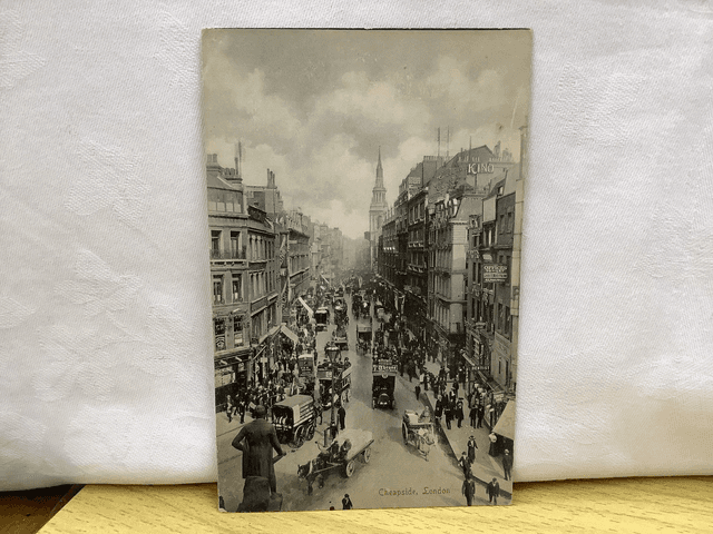 Cheapside ,London Vintage postcard published by S.S.U, 57 &amp; 59 Ludgate Hill, Our Ref A88