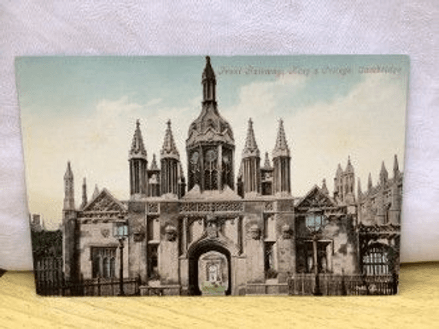 Front Gateway. King&#039;s College, Cambridge, Valentine&#039;s Series Postcard. Our Ref No. R276 £2.50
