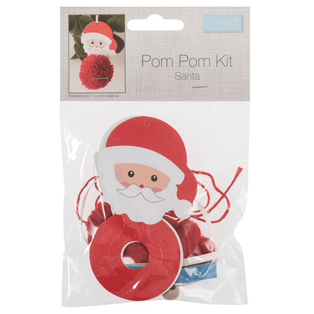 Christmas Santa Pom Pom Decoration Kit