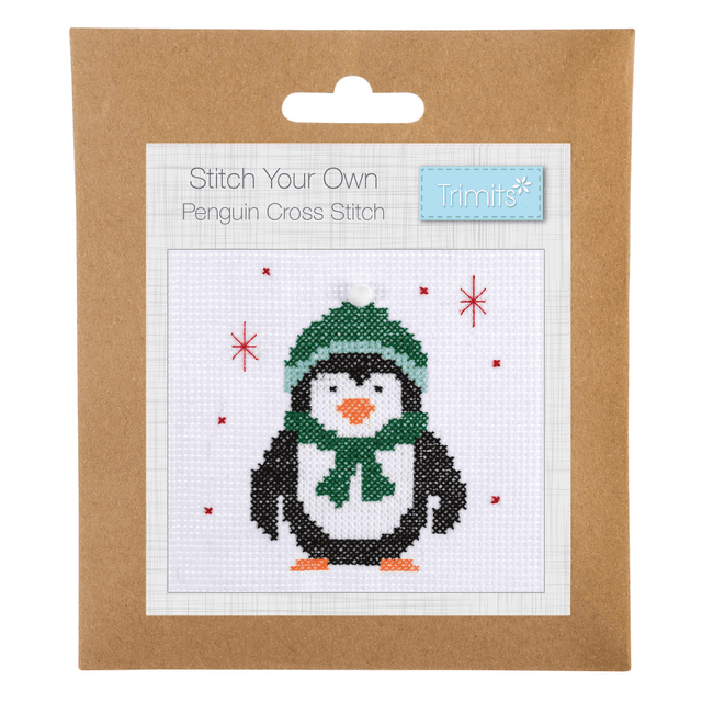 Counted Cross Stitch Kit: Mini: Christmas: Penguin
